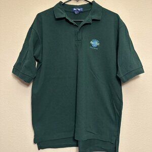 Vintage Hard Rock Cafe Hollywood Green Polo Shirt